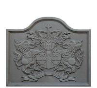 Luna Way CAST Iron - Plaque de Cheminée en Fonte décorée Lion | Stocke et Réflète la Chaleur | Dimensions: 55x45 cm, SP. 2 cm | Plaque Refractaire Cheminée | Plaque Protection Cheminee, Gris, Fonte