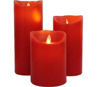 Luna24 simply great ideas... JOKA International Bougie électromagnétique magique Rouge clair Différentes tailles 1 + 2 + 3