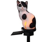 Luna24 simply great ideas... Lampe solaire chaton assis Noir/blanc