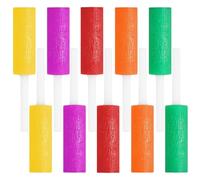 Lunaanda 10 Pièces Chewies Aligneurs, 5 Couleurs Aligneur Plateau Siègeurs d'Alignement Chewies Dentaires avec Poignée, Gouttiere Dentaire Alignement, Aligneurs Dentaires à Mâcher, Aligneurs Chompers