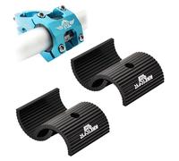 Lunaanda Lot de 4 Cales de Guidon de Vélo, 25.4 to 31.8 mm, Adaptateur de Guidon de Vélo, Réducteur Potence Velo, Cales de Potence Guidon, pour Vélo de Route, VTT (Noir)