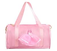 Lunaanda Sac de Danse à Bandoulière Princess Latin pour Filles - Rose pour Enfant Ballerines, Sport Gymnastique et Voyage