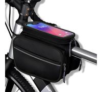 Lunaanda Sacoche de vélo étanche pour téléphone portable avec écran tactile sensible et housse de pluie pour vélos de route et VTT, accessoires de vélo