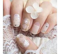 Lunacaca - Watery Moonbeams Daisy Nail Art Sticker 24 Pcs