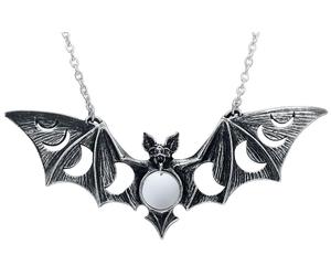 Lunaeca Moon Phase Necklace Alchemy England Bat Gothic Alternative Jewellery