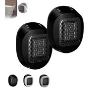 LunaHeater, chauffe-eau électrique LunaHeater, instantané, facile à utiliser, température réglable, avec télécommande pratique, for la maison, la salle de bain, le bureau ou la chambre.(Black,2pcs)