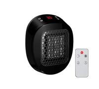 Lunaheater Instant, Powerful Heat in 30 Seconds, Heats the Room in Minutes Convenient Remote, Easy to Use (Noir)