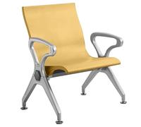 LUNAIZHUO Chaises de Salle D'attente avec Accoudoirs, Chaise de Bureau Individuelle pour Visiteurs, Mobilier de Salle D'attente pour Bureaux/hôpitaux/aéroports/cliniques/Halls D'entrée(Yellow)