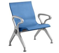 LUNAIZHUO Chaises de Salle D'attente avec Accoudoirs, Chaise de Bureau Individuelle pour Visiteurs, Mobilier de Salle D'attente pour Bureaux/hôpitaux/aéroports/cliniques/Halls D'entrée(Blue)
