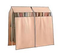 LUNAIZHUO Housse de Vetement Penderie avec Fermeture Éclair, Housse Portant Vetement Transparente, pour Armoire, Cintre, et à la Poussière(90x120cm/35x47in)