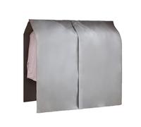 LUNAIZHUO Housse de Vetement Penderie, Housse Portant Vetement en Tissu Non Tissé Épais, Réutilisables, Protection pour Cintre de Garde-Robe(Gray)
