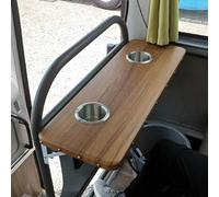 LUNAIZHUO Table Pliante Murale pour Camping-Car, avec 2 Porte-gobelets, pour Bus et Voitures de Tourisme(Yellow)