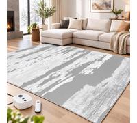 LUNAIZHUO Tapis Chauffant Hydronique Intelligent, Moelleux et Lavable | Tapis Chauffant Électrique Pliable avec Affichage Numérique et Télécommande Sans Fil(90x150cm/35x59in)