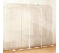 LUNAIZHUO Transparente Housse de Vetement Penderie for Portant à Vêtements, Housse Penderie avec Fermeture for Robes, Costumes, Manteaux, etc(130x50x150cm/51x20x59in)