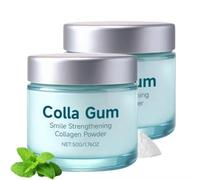 Lunalee Colla Gum Collagen Tooth Powder,Lunalee Poudre Blanchissante Dents | Colle Pour Dent,Colla Gum Poudres De Collagène Blanchissant,Collagène Pour Gommes Et Dents,Protection Des Dents,50 g