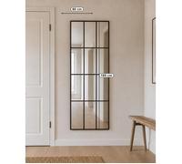LunaMirror Bram 165 × 60 cm miroir plein pied style fenêtre cadre bronze antique