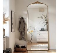LunaMirror Filigree Miroir sur pied 180 x 76 cm pleine longueur vintage Sierlijke Gesneden Applicatie Rétro Décoration d'intérieur mural Woonkamer Slaapkamer Hal Entree doré