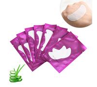 Lunamoon 50 Paire Patchs Pour Extensions de Cils Gel Patch de Cils Forme de Bateau Gel Patch Non Pelucheux Gel Yeux Patchs Cils Pad Eye Masque Beauté Outil Under Eye Pads (Purple-Boat)