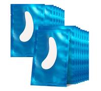Lunamoon 50 Paire Patchs pour Extensions de Cils Patch de Cils Gel Patch Non Pelucheux Gel Yeux Patchs Cils Pad(Willowleaves Blue)