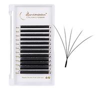 Lunamoon 5D Extension Cils 5D W Cils Préfait Bouquet(5D-0.07-D/8-15mm) | WW Cils,Volume Russe,Professionnel Premade Fans,Lash Extension,Naturel Wispy éventails Léger en Faux Cils,Gagner du Temps
