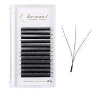 Lunamoon Extension Cils 3D W Cils Russe Volume Cils Individuels Cils Premade Fans Easy Fan Cils Eyelash Extensions de Cils (3D/0.07C 8mm)