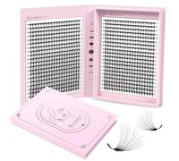 Lunamoon Extension de Cils 12D Cils Prefait Bouquet 800 Premade Fans Cils Volume Russe Eyelash Extensions Cils Bouquet Soie(12D-0.07-D, 8-15mm)