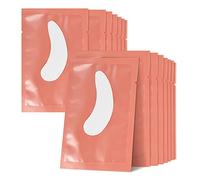 Lunamoon Patch de Cils Patchs pour Extensions de Cils Gel Patch Non Pelucheux Gel Yeux Patchs Cils Pad 50 Paire (Willowleaves Pink)