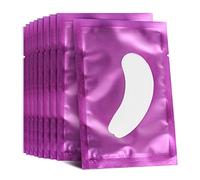 Lunamoon Patchs pour Extensions de Cils Patch de Cils Gel Patch Non Pelucheux Gel Yeux Patchs Cils Pad 50 Paire (Willowleaves Purple)