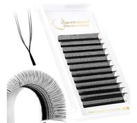Lunamoon U-YY Extension Cils 2D W Cils Préfait Bouquet(U-YY-0.07-C-9mm) | U-Shaped YY Cils,Volume Russe,Premade Fans Lash Extension,Naturel Wispy Léger Soie en Faux Cils,Cluster Lash,Gagner du Temps
