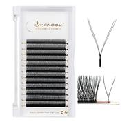 Lunamoon YY Extension Cils 2D W Cils Préfait Bouquet(YY-0.05-D-Mix8-15) | YY Cils,Volume Russe,Premade Fans Lash Extension,Naturel Wispy Léger Soie en Faux Cils,Cluster Lashes,Gagner du Temps