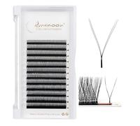 Lunamoon YY Extension Cils 2D W Cils Préfait Bouquet(YY-0.07-D-11mm) | YY Cils,Volume Russe,Premade Fans Lash Extension,Naturel Wispy Léger Soie en Faux Cils,Cluster Lashes,Gagner du Temps