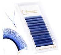 Lunamoon YY Extension Cils Bleu 2D Cils Préfait Bouquet(0.07-D-Mix8-15) | YY Cils Bleu,Volume Russe,Premade Fans,Blue Eyelash Extension,Naturel Wispy Léger Soie en Faux Cils,Gagner du Temps