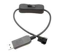 Lunaobrik Adaptador Para Ventilador De | Conector USB De 3/4 Pines PWM - Conector Para Ventiladores Con | Para Enfriamiento De Dispositivos Electrónicos De PC De Escritorio Y Mantenimiento