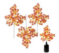 Lunaobrik Artificial Maple - Silk Fall Branches, Autumn Decor Centerpiece
