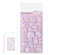 Lunaobrik Autocollants 3D - Amusant - Animaux de dessin animé réutilisables - Autocollants amusants pour scrapbooking, maison, école, bricolage, scrapbooking, journal, étudiants, cadeaux de fête pour