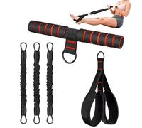 Lunaobrik Bandes de Résistance avec Poignées - 13,6 kg Set de Musculation Multifonction pour Abdos - Tubes de Fitness avec poignées | Fitness Maison renforcement Bras Jambes Abdos fessiers
