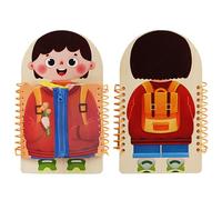 Lunaobrik Baschera pour, Table sensorielle | Compétences de Vie de Base Apprendre des Jouets sensoriels - Apprendre à Habiller l'activité pour Voyage en Voiture Avion, développer des capacités