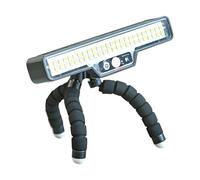 Lunaobrik Bewegungsmelder Solar LED Außenleuchten - 50 LEDs Sicherheitslampe - Mit flexiblem -Stativ Solar-Zaunleuchten - für den Garten, das Deck, die Terrasse, Hof, Geländer, und Weg