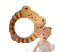 Lunaobrik Bonnets de douche pour tout-petits, bonnet de bain pour tout-petits | Chapeau de bain imperméable animal de dessin animé - Bonnets de lavage de cheveux doux, visière de protection auditive