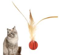 Lunaobrik Bouncy Ball pour chat avec ressort, balle à ressort Bounce Cat Toy, Bounce Ball Cat Toy, jeu interactif pour chien Fournitures à mâcher pour chaton pour une connexion physique saine