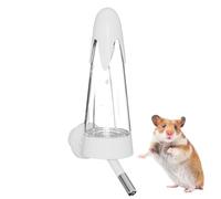 Lunaobrik Bouteille d'eau pour hamster - Distributeur d'eau pour cages avec support, sans goutte, 125 ml, portable pour petits animaux de compagnie, hérissons et écureuils volants en extérieur et à la