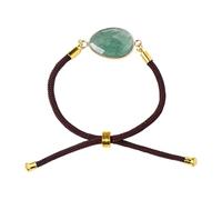 Lunaobrik Bracelets en | Bracelets en pierre précieuse naturelle véritable pour femme | Bijoux uniques en améthyste, bracelet réglable en pierre pour adultes, collection de bijoux en