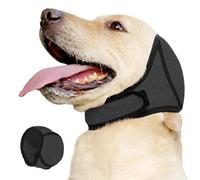 Lunaobrik Cache-oreilles sans rabat pour chiens - Protection contre le bruit pour chiens - Cache-oreilles imperméables, antidérapants et réglables pour le toilettage des animaux domestiques, le bain