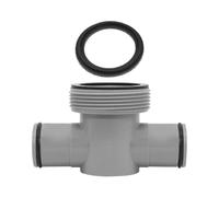 Lunaobrik Conector T Para Piscina - Divisor De Circulación Para Manguera De Piscina | Recambios Eficaces De Alta Resistencia Para Mejorar Drenaje Y Limpieza