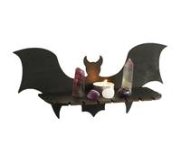 Lunaobrik Étagères murales pour Chauve-Souris | Support en esthétique pour Chauves-Souris en Bois - Maison Gothique effrayante - Étagères flottantes de Salle de Bain