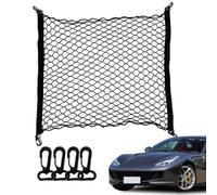 Lunaobrik Filet de rangement pour coffre,Sac de support de dossier de siège de voiture vertical universel avec crochets - Filets de chargement automobile pour l'épicerie, les petits objets, économisez