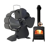 Lunaobrik Heat Powered Stove Fan Eco Friendly Wood Burner Log Fireplace Fan