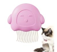 Lunaobrik Katzenbürste Für Langhaarige Katzen, Muschelkamm Katze | Muschelkamm Zur Tierhaarentfernung,Weiche, Ergonomische Hundehaarbürste Zur Fellpflege Von Mit Langen Und Kurzen Haaren