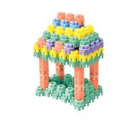 Lunaobrik Lot de 100 Blocs de Construction hexagonaux pour, Jouets de Construction hexagonaux, Jouets de Construction hexagonaux en Plusieurs Couleurs, pour Le développement du Cerveau des