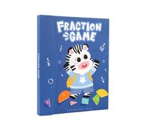 Lunaobrik Matériel de Manipulation des Fractions,Matériel Éducatif de Manipulation Mathématique pour l'Apprentissage | Ensemble Magnétique De Fractions pour Mathématiques,pour Enseignement à l'École